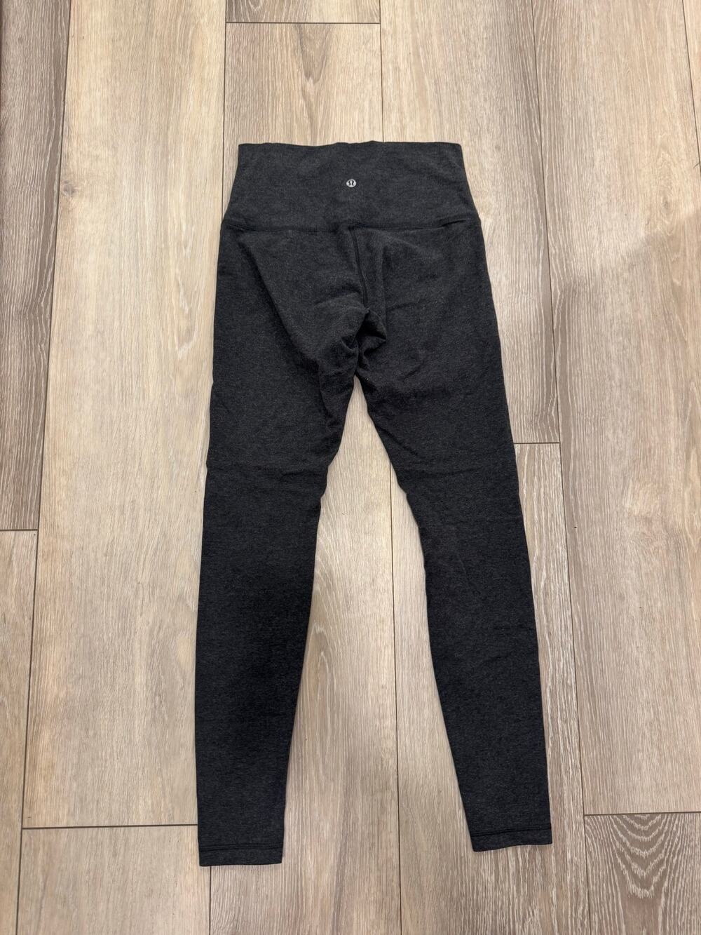 Lululemon Cotton Luon Grey leggings size 8